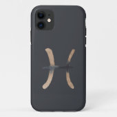 Manly Graphite Pisces Zodiac Sign Case-Mate iPhone Case (Achterkant)