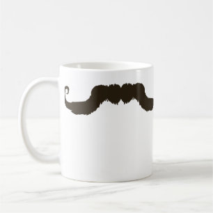 Manly krulde snor koffiemok