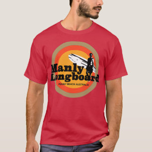 Manly Longboard retro-surf T-shirt