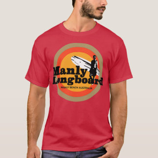 Manly Longboard retro-surf T-shirt
