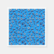 Manly Man Gear Head Nuts en Bolts Servetten