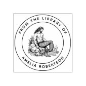 Manly Merman gebeeldhouwd Abs en Chain on Rocks Bo Rubberstempel (Afrduk)