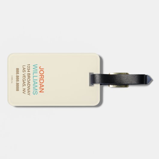 Manly Mojo Coffee Bagagelabel (Achterkant horizontaal)