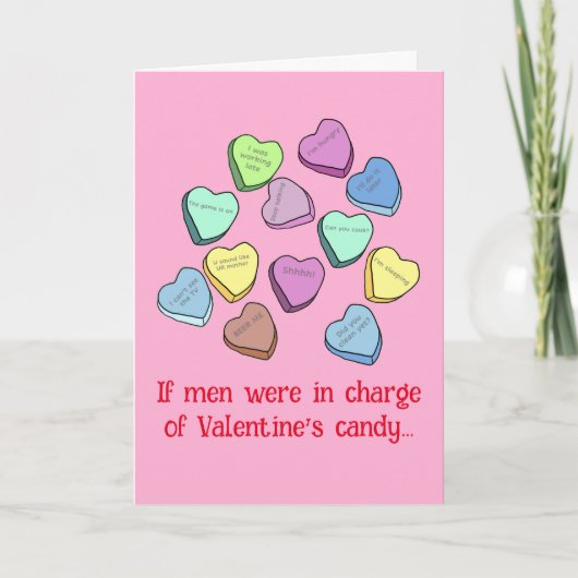 Manly Valentijn Snoep kaart (Voorkant)