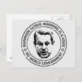 Manmade Global Warming Hoax Briefkaart (Voorkant / Achterkant)