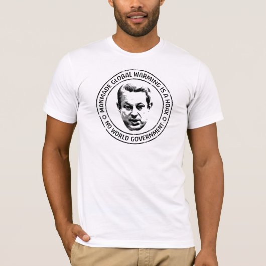 Manmade Global Warming Hoax T-shirt (Voorkant)