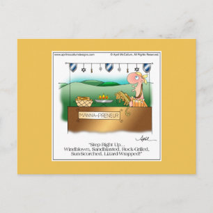 MANNA-PRENEUR Cartoon Briefkaart april McCallum