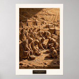 Manne du Ciel — Affiche Sculptée des Écritures