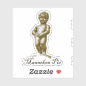 Manneken Pis - België - Brussel - Brussel Sticker (Vel)