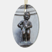 Mannekin Pis in Brussel Keramisch Ornament (Links)