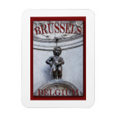 Mannekin Pis in Brussel Magneet (Verticaal)