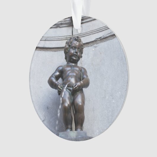 Mannekin Pis in Brussel Ornament (voorkant)
