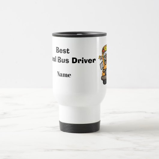 Mannelijk Beste School Bus Driver Reizen Mok (Center)