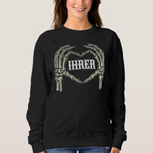 Mannelijk Cool partner look Halloween koppel skele Trui