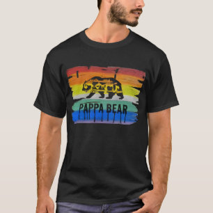 Mannelijk en strak Gay Beer Pride Pappa Beer T-shirt