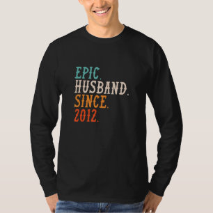 Mannelijk Epische Echtgenoot Sinds 2012 10de Huwel T-shirt