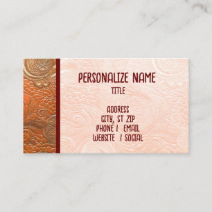 Mannelijk faux leder Visitekaartje