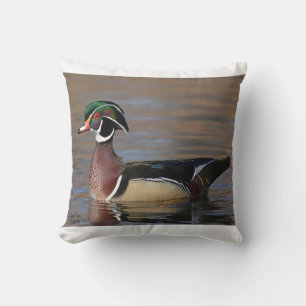 Mannelijk hout Duck Frosted Glass Coffee Mok Canva Kussen