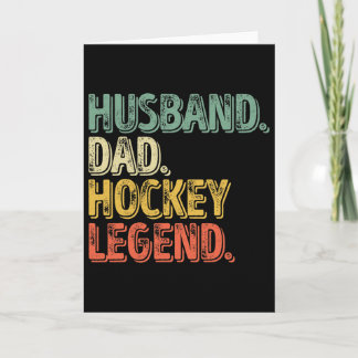 Mannelijk Husnd Papa Hockey Legende Grappige Vader Kaart