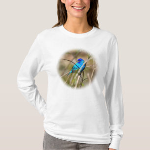 Mannelijk Indigo Gors Zangvogel L/S T-shirt