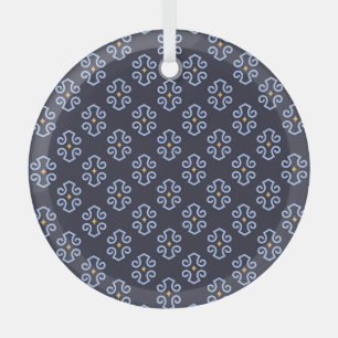 Mannelijk modern, Abstract geometrisch patroon. Glas Ornament