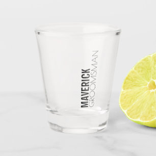 Mannelijk Modern Huwelijkscadeau voor de Getuige Shot Glas