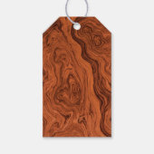 Mannelijk namaak walnotenhout cadeaulabel (Voorkant)