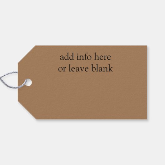 Mannelijk  oorlogsvliegtuig cadeaulabel (Achterkant Horizontaal)