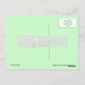 Mannelijk Ruby-throated Hummingbird Briefkaart. Briefkaart (Achterkant)