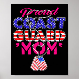 Mannelijk Trots Militair Moeder Hondenpenningen Mi Poster