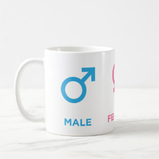 Mannelijk Vrouwelijke Coder Symbool Grappig Progra Koffiemok