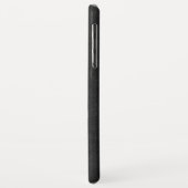 Mannelijk Zwart & Bruin  Faux Leather Case-Mate iPhone Case (Achterkant/links)