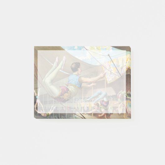 Mannelijke acrobaten die optreden in een circus post-it® notes (Voorkant)