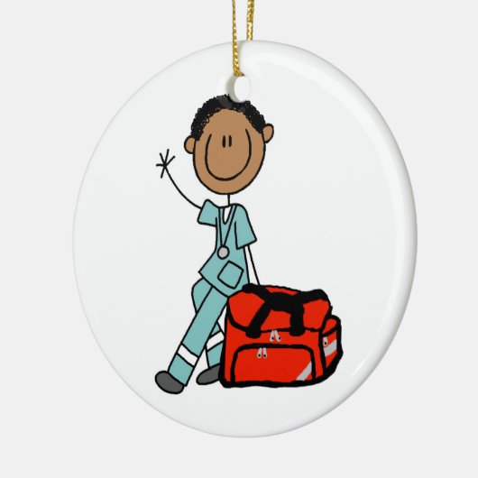 Mannelijke ademhalingstherapie, EMT Keramisch Ornament (Links)