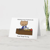 Mannelijke administratieve kat Funny Personalisere