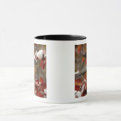 Mannelijke Amerikaanse Robin in Black Hawthorn Mok (Midden)