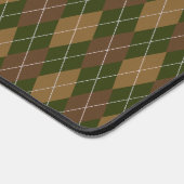 Mannelijke Argyle - Hunter Groen / Bruin - Initial Bureaumat (Hoek)