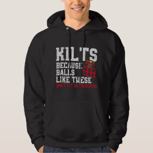 Mannelijke ballen zoals deze grappige Schotse kilt Hoodie
