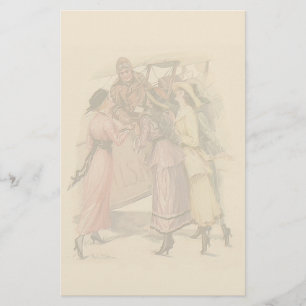 Mannelijke bevalling briefpapier