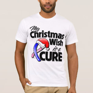 Mannelijke borstkanker Mijn kerstwens is een kuur T-shirt