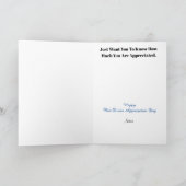 Mannelijke buschauffeur Dank u kaart (Binnen)