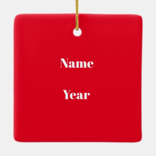 Mannelijke buschauffeur Kerstmis Ornament (Achterkant)