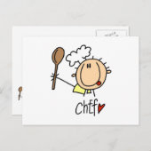 Mannelijke Chef Briefkaart (Voorkant / Achterkant)