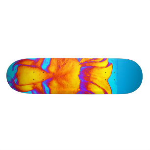 Mannelijke Coole Dierengezicht Leeuw Ontwerp Helde Skateboard