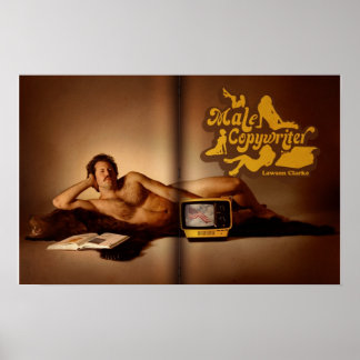 Mannelijke Copywriter Poster