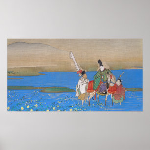 Mannelijke Courtier op de rivier de Horseback (183 Poster