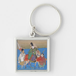 Mannelijke Courtier op de rivier de Horseback (183 Sleutelhanger