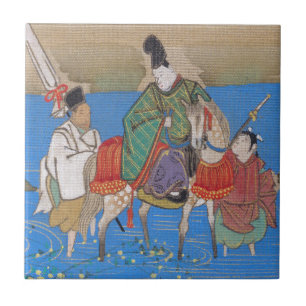 Mannelijke Courtier op de rivier de Horseback (183 Tegeltje