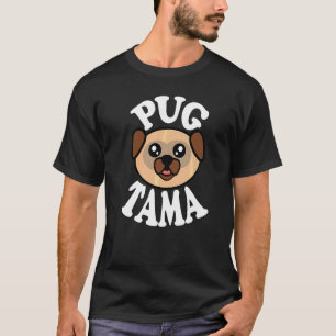 Mannelijke Cute Pug Tama T-shirt