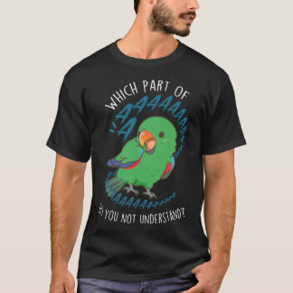 Mannelijke Eclectus Papegaai Aaaa meisje T-shirt